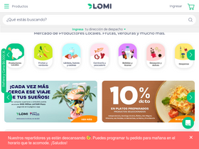 'lomi.cl' screenshot