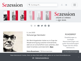 'sezession.de' screenshot