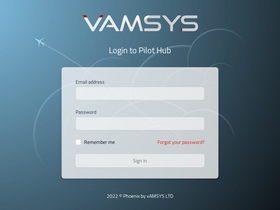 'vamsys.io' screenshot