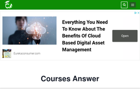 'coursesanswer.com' screenshot