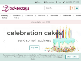'bakerdays.com' screenshot