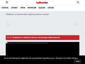 'balikesirim.net' screenshot