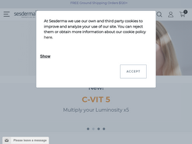 'sesderma.com' screenshot