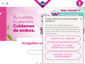 'saba.com.mx' screenshot