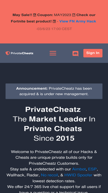 Cold War Hacks & Cheats Exclusive to PrivateCheatz