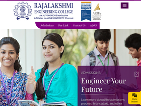 'rajalakshmi.org' screenshot