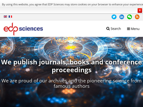 'edpsciences.org' screenshot
