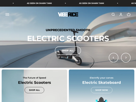 Viberide homepage screenshot