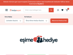 'hediyesepeti.com' screenshot