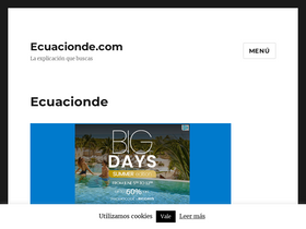 'ecuacionde.com' screenshot
