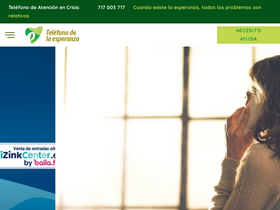 'telefonodelaesperanza.org' screenshot
