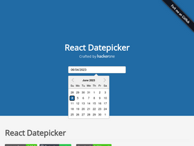 'reactdatepicker.com' screenshot