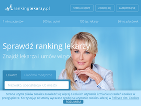 'rankinglekarzy.pl' screenshot