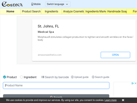 'cosdna.com' screenshot