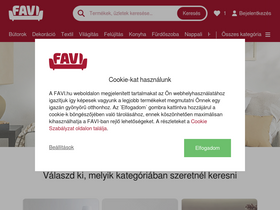 'favi.hu' screenshot