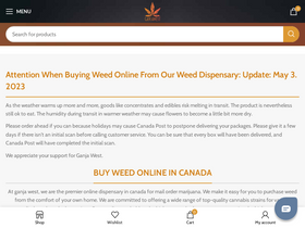 'ganjawest.co' screenshot