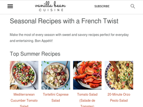 'vanillabeancuisine.com' screenshot