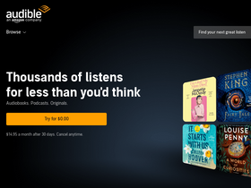 'audible.com' screenshot