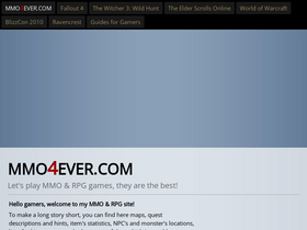 'mmo4ever.com' screenshot