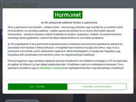 'harmonet.hu' screenshot