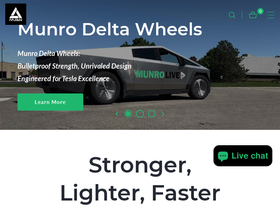 munrodeltawheels.com homepage screenshot