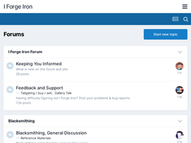 'iforgeiron.com' screenshot