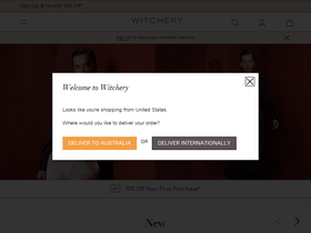 'witchery.com.au' screenshot