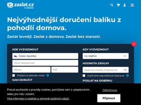 'zaslat.cz' screenshot
