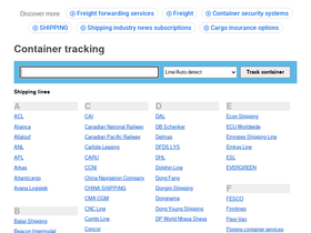 'brointermed.container-tracking.org' screenshot