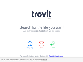'trovit.co.in' screenshot