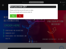 'mixologyvape.co.nz' screenshot