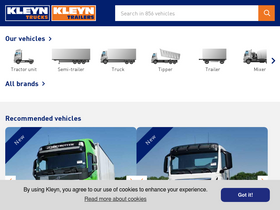 'kleyntrucks.com' screenshot