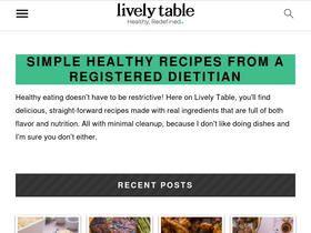 'livelytable.com' screenshot