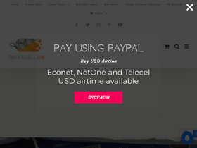 'zimpricecheck.com' screenshot
