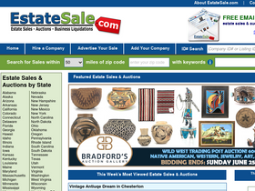 'estatesale.com' screenshot