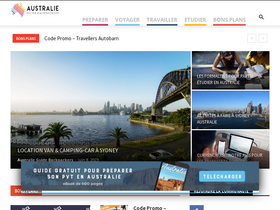 'australie-guidebackpackers.com' screenshot