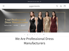 yygarments.com homepage screenshot