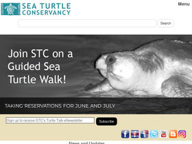 'conserveturtles.org' screenshot