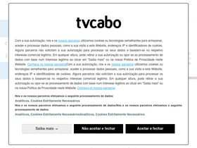 'tvcabo.ao' screenshot