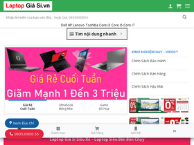 'laptopgiasi.vn' screenshot