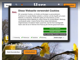 'harzinfo.de' screenshot