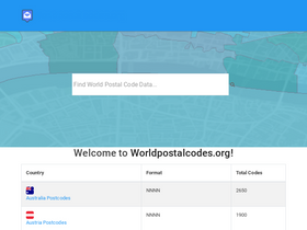 'worldpostalcodes.org' screenshot