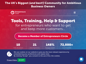'entrepreneurscircle.org' screenshot