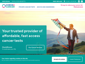 'check4cancer.com' screenshot