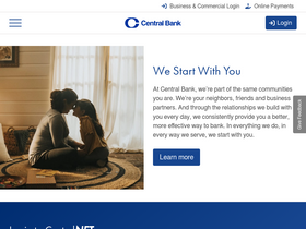 'centralbank.com' screenshot
