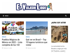 'elviajerolibre.com' screenshot