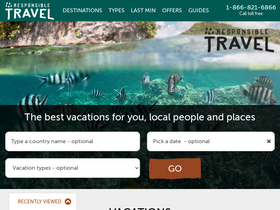 'responsiblevacation.com' screenshot