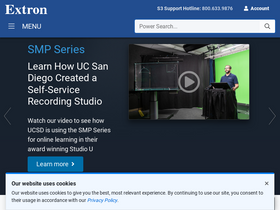 'extron.com' screenshot