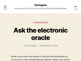 'quotegeek.com' screenshot