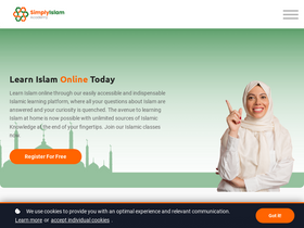 'simplyislam.academy' screenshot